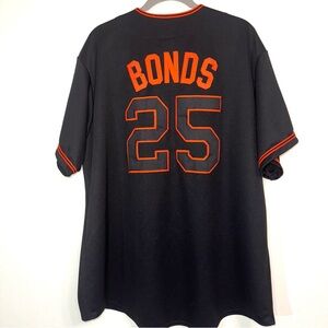 Majestic Barry Bonds San Francisco Giants Men's Alternate Black Jersey XXL 2XL
